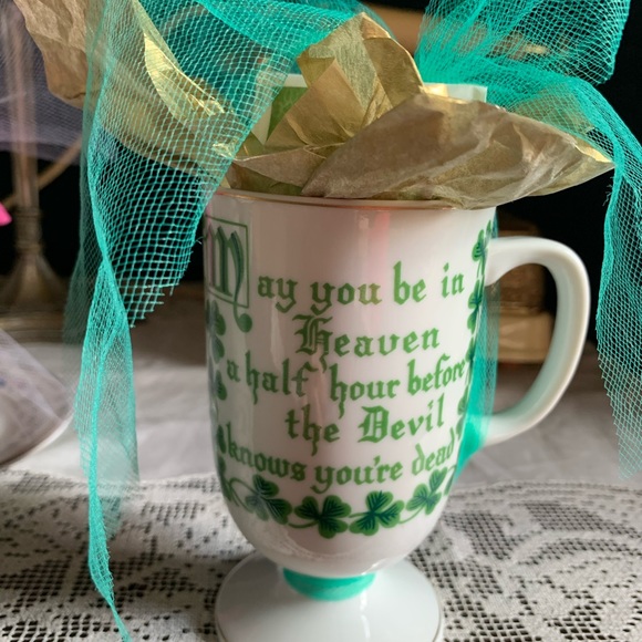 Other - St. Patricks Day Vintage Irish coffee cup gift set